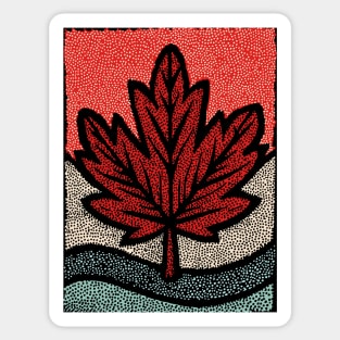 Winter Maple Leaf | The First Snowfall Sticker